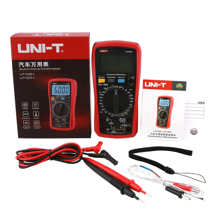 UNI-T UT107+ Automobile Multimeter High Precision True RMS Automobile Automatic Range Actual Value D