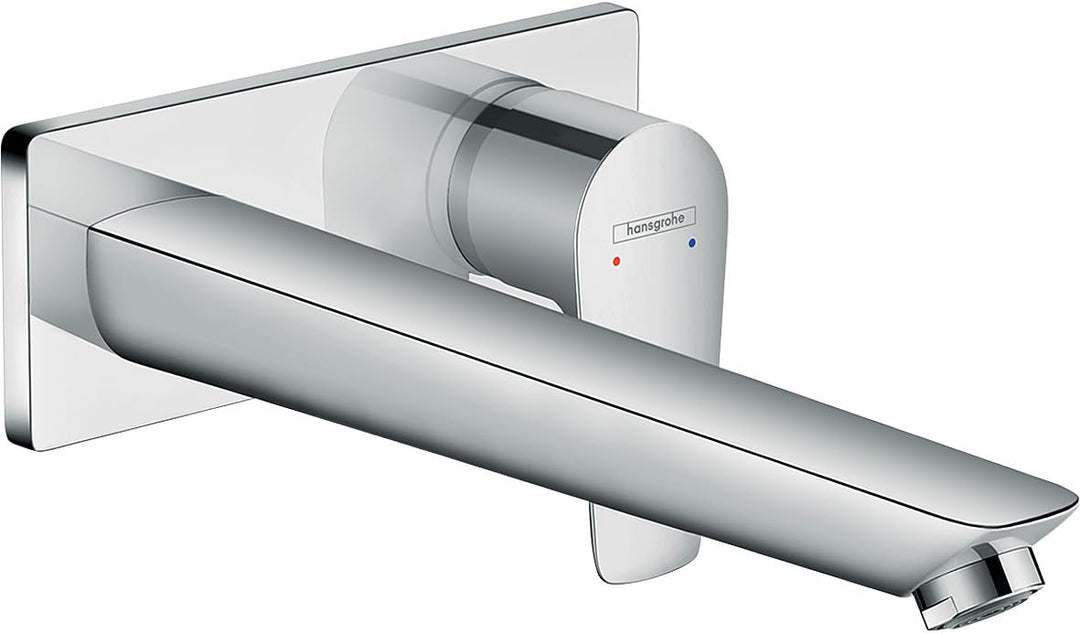 hansgrohe Wasserhahn Talis E Unterputz (Armatur mit Auslauf Länge 225mm für Wandmontage) Chrom Chrom