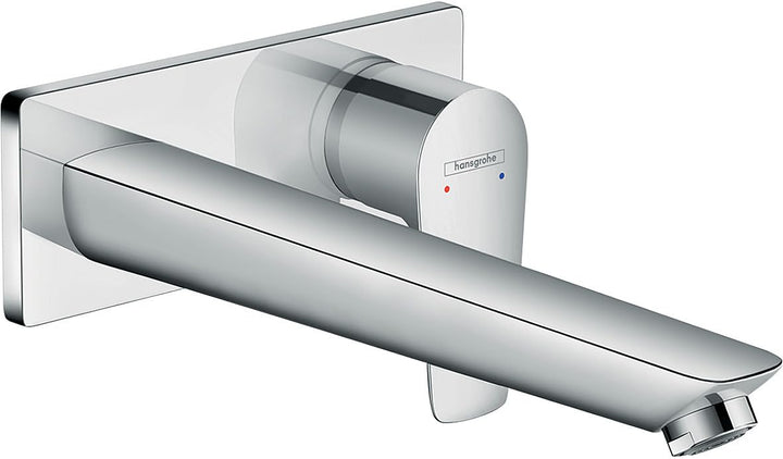 hansgrohe Wasserhahn Talis E Unterputz (Armatur mit Auslauf Länge 225mm für Wandmontage) Chrom Chrom