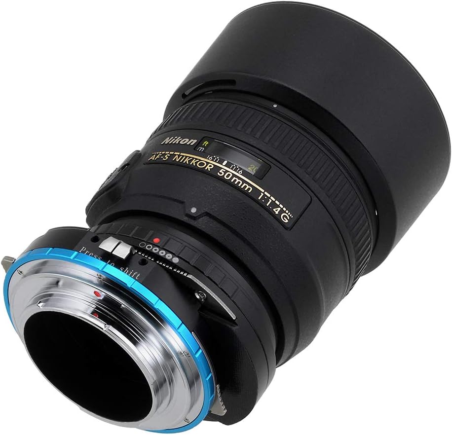 Fotodiox Pro Shift Lens Mount Adapter Compatible with Nikon F-Mount G-Type Lenses on Sony E-Mount Ca