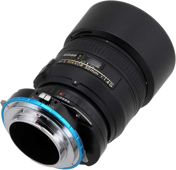 Fotodiox Pro Shift Lens Mount Adapter Compatible with Nikon F-Mount G-Type Lenses on Sony E-Mount Ca