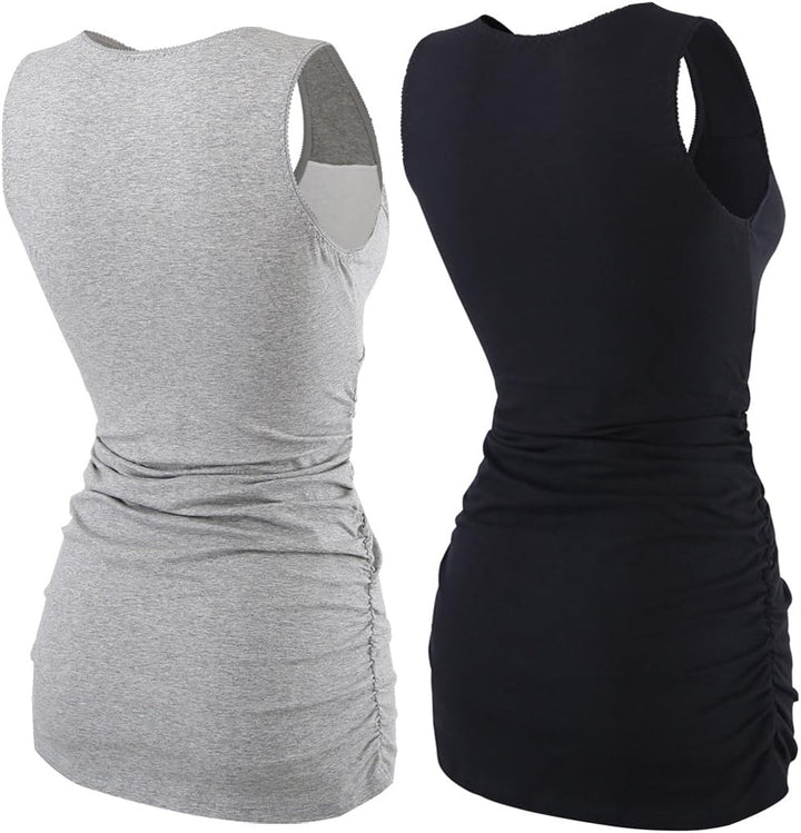 ZUMIY Still-Shirt/Umstandstop, Schwangeres Stillen Nursing Schwangerschaft Top Umstandsmode Unterwäs
