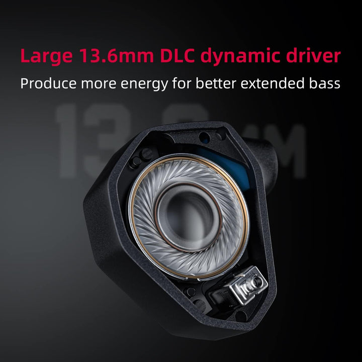 FIIO FH7S In-Ear-Kopfhörer Hochleistungs-1DD+4BA Hybrid-Technologie IEM-Ohrhörer mit 3,5/4,4 mm Stec