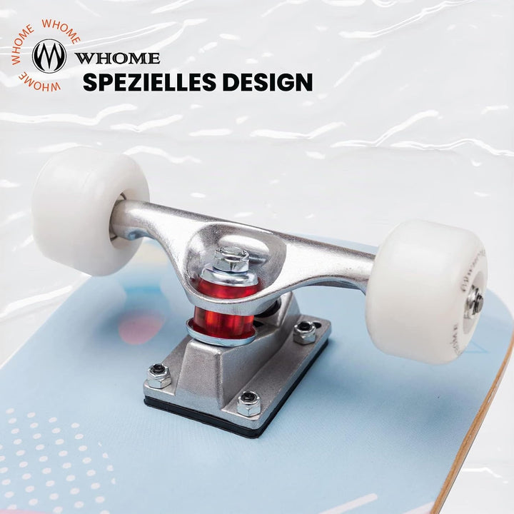 WHOME Pro Skateboards Komplett für Erwachsene/Kinder Mädchen/Jungen Anfänger/Profi - 31 x 8 Zoll Sta