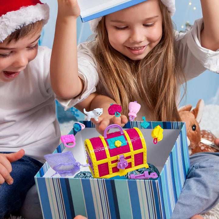 Schmuckschatulle für Mädchen, Schatzkiste für Kinder | Schmuck-Organizer - Schatz Schmuckschatulle S