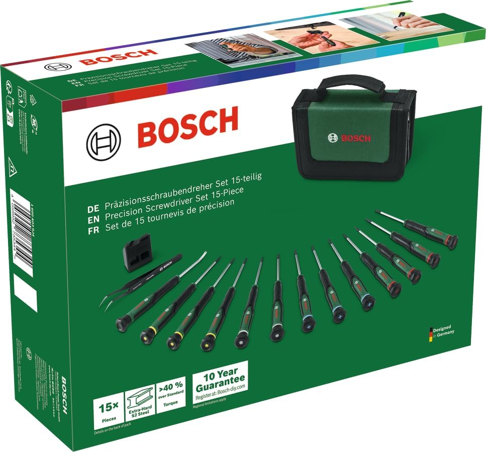 Bosch Präzisionsschraubendreher-Set 15-tlg. (Zubehör Handwerkzeug)