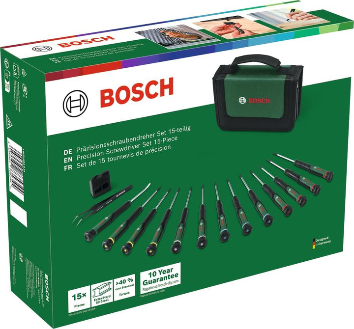 Bosch Präzisionsschraubendreher-Set 15-tlg. (Zubehör Handwerkzeug)