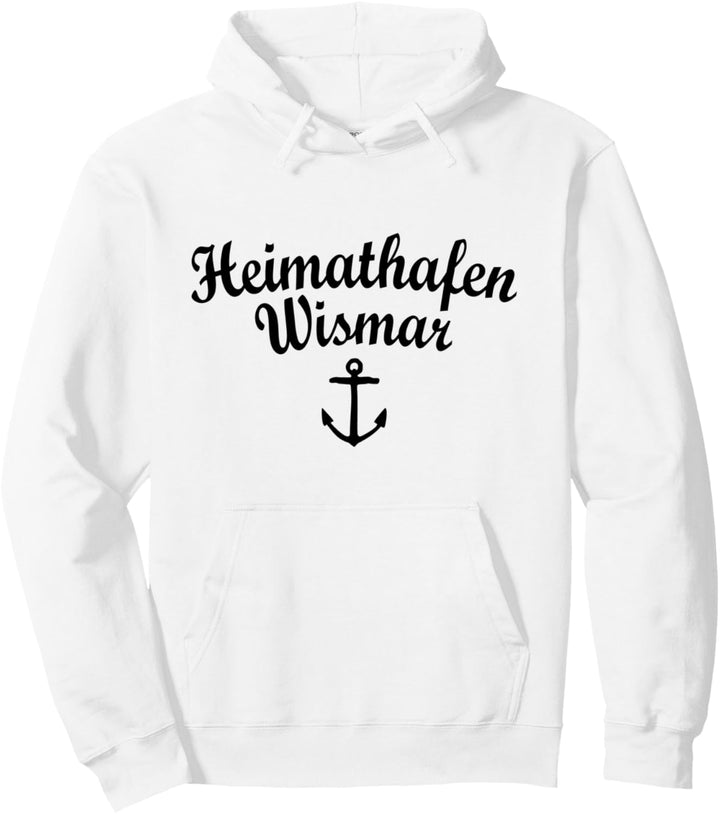Heimathafen Wismar (Schwarz) Wismar Pullover Hoodie