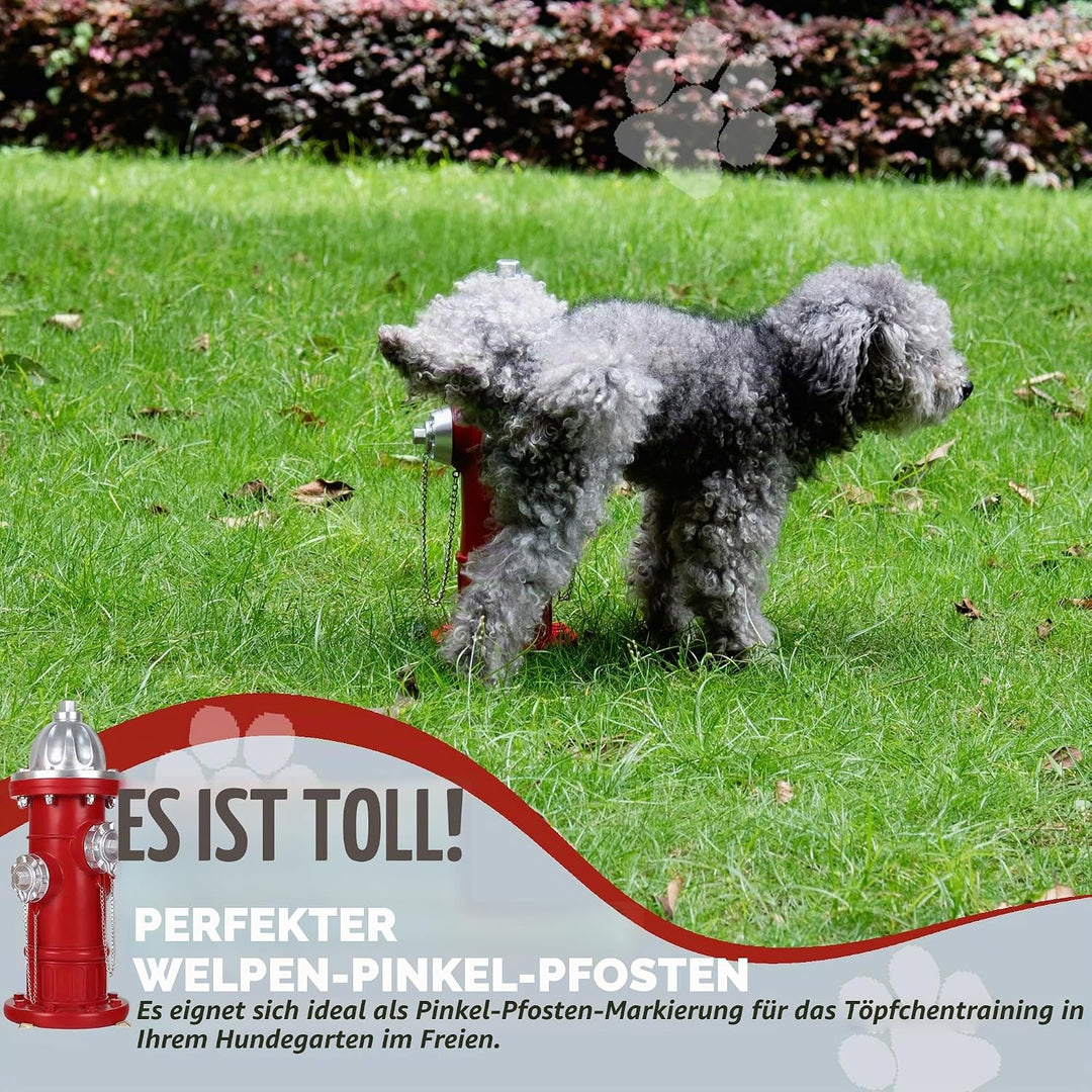 Prefdo Hunde-Feuer-Hydrant-Pfosten, Pee Post Trainingsstatue, für drinnen und draussen, Feuerhydrant