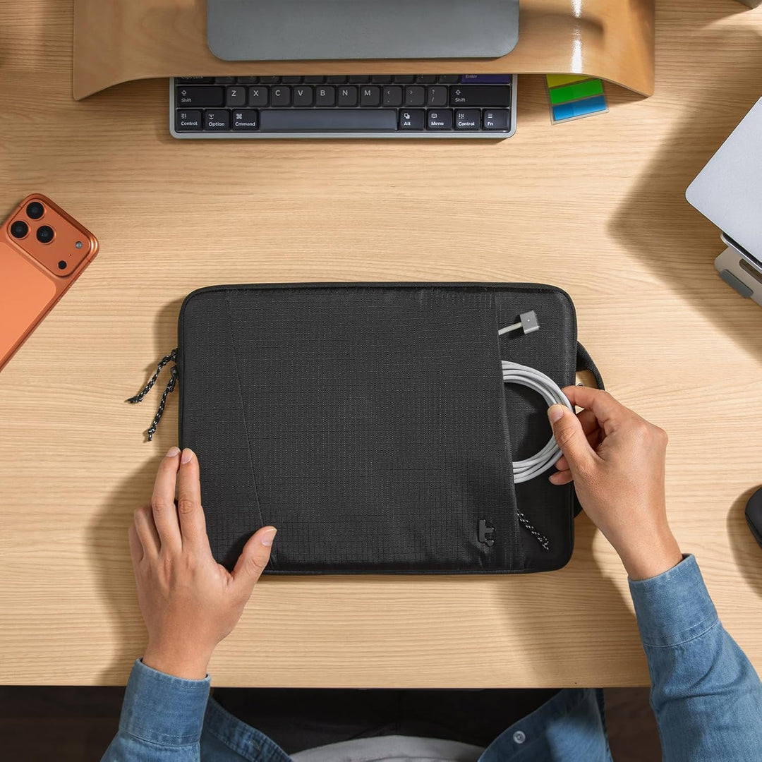 tomtoc 360° Tasche Hülle Kompatibel mit 15,6 Zoll Acer, ASUS, Dell, HP, Lenovo Laptop Notebook Chrom