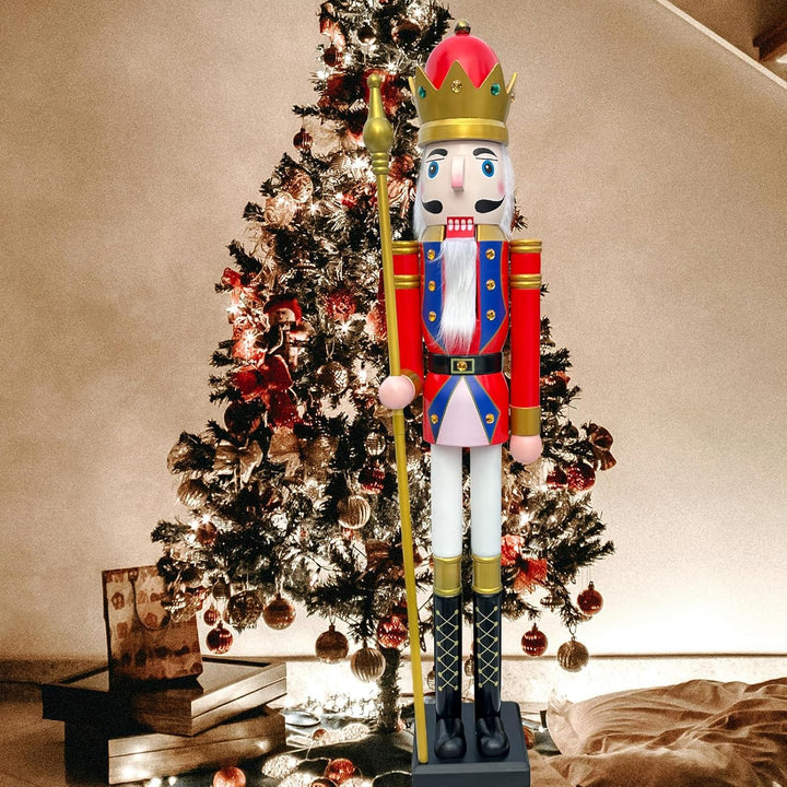 CDL 150 cm Riesen Dekoration Weihnachten Holz Nussknacker König K20