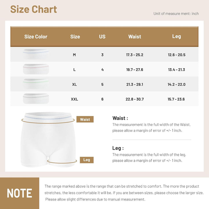 Mesh-Unterwäsche Postpartum, Einweg-Mesh-Höschen Postpartum für C-Abschnitt, natürliche Erholung, ho