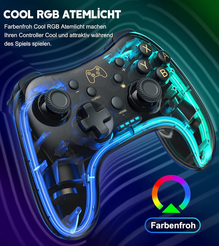Wireless Switch Controller für Switch/Lite/OLED Konsole,Switch Controller mit Präzise Bewegungssteue