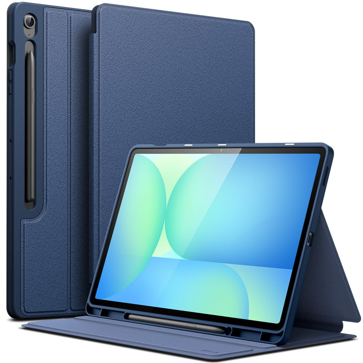 JETech Hülle für Samsung Galaxy Tab S10 FE Plus/S10 FE+ 13,1 Zoll mit S Pen Halter, Dünn Folio Ständ