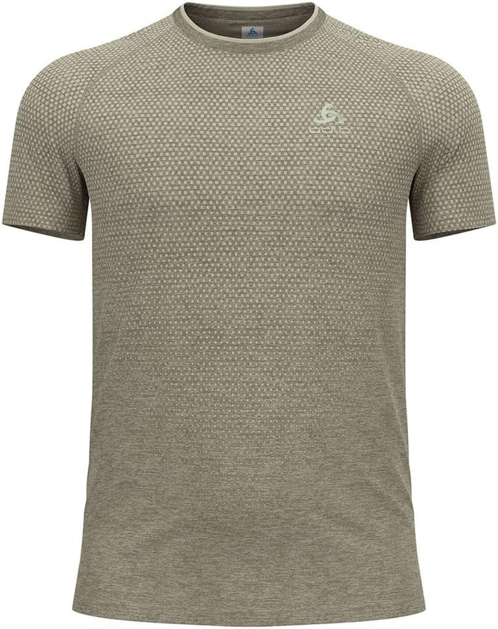 Odlo Herren Essential Seamless T-Shirt Laufshirt M -40457 Vetiver Melange, M -40457 Vetiver Melange