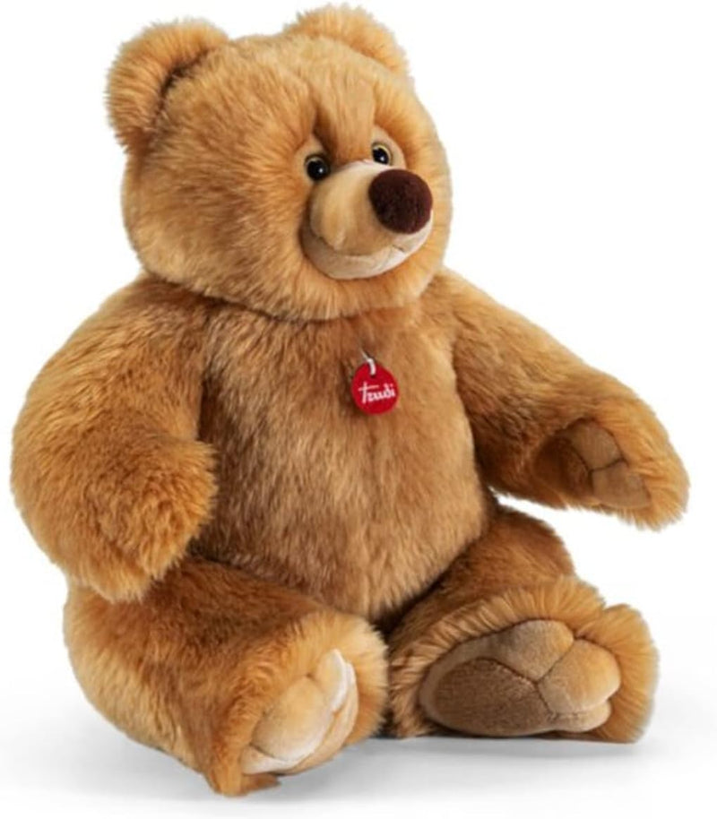 trudi 25611 Klassik Plüschtier Teddy Bär Ettore ca. 57 cm, Grösse XL, hochwertiges Stofftier mit wei