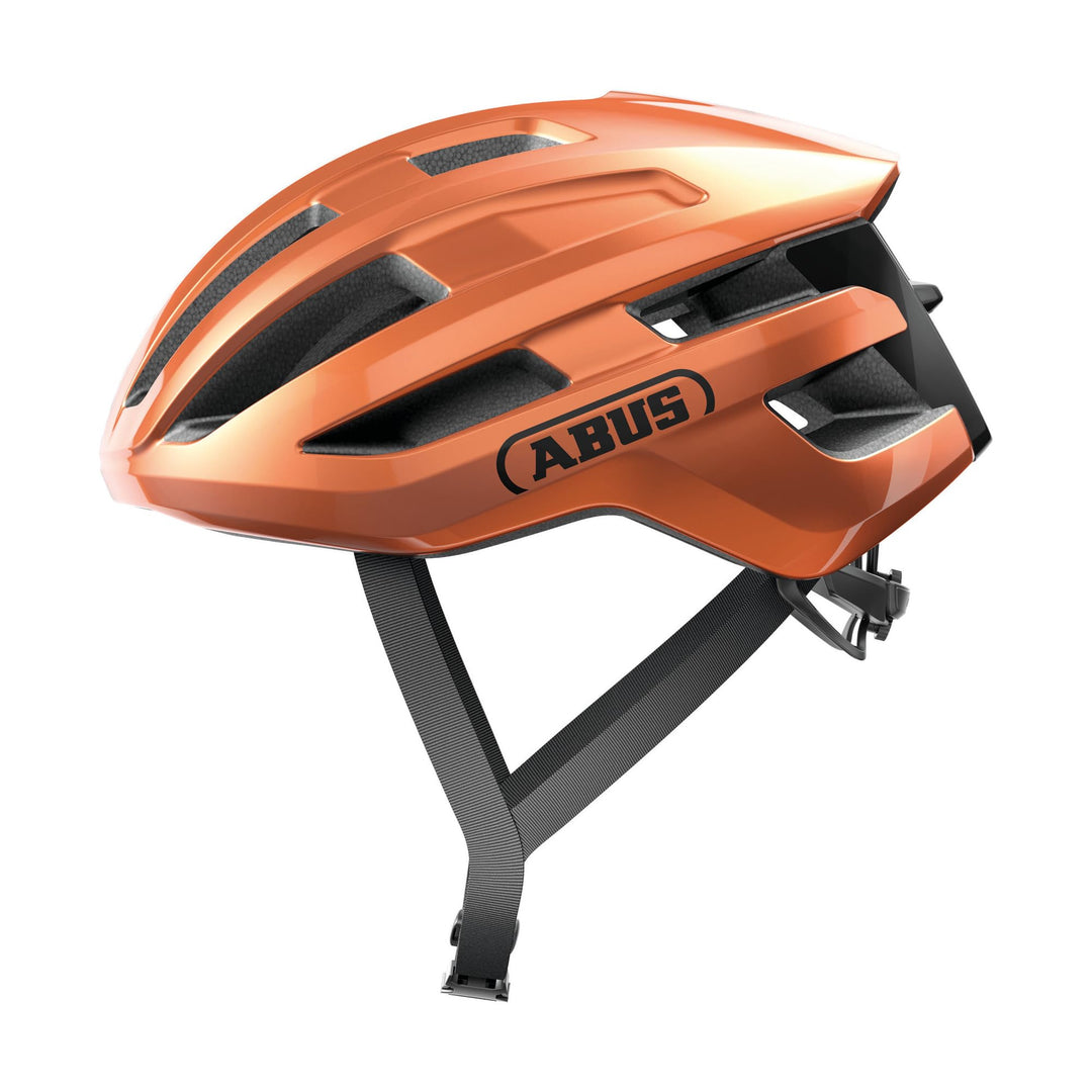 ABUS Rennradhelm PowerDome - leichter Fahrradhelm mit cleverem Belüftungssystem und aerodynamischem