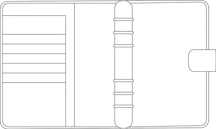 Chronoplan 50108 nachfüllbarer Terminplaner / Organizer / Terminkalender Mappe aus Kunstleder (Forma