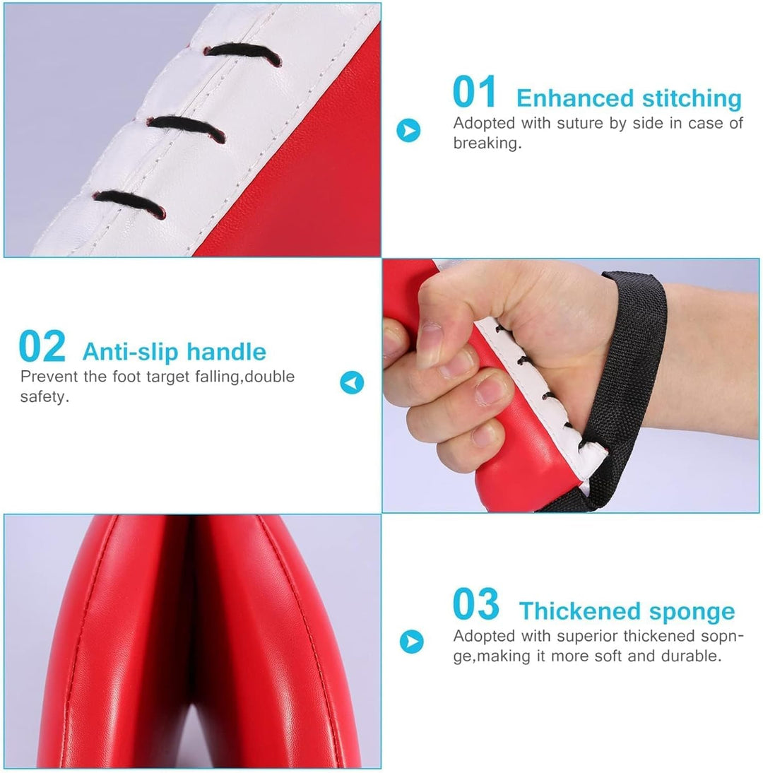 1 Pack Taekwondo Kick Pads, Flexible Kickboxing Striking Target Pads Kicking Target Pads Double Stri