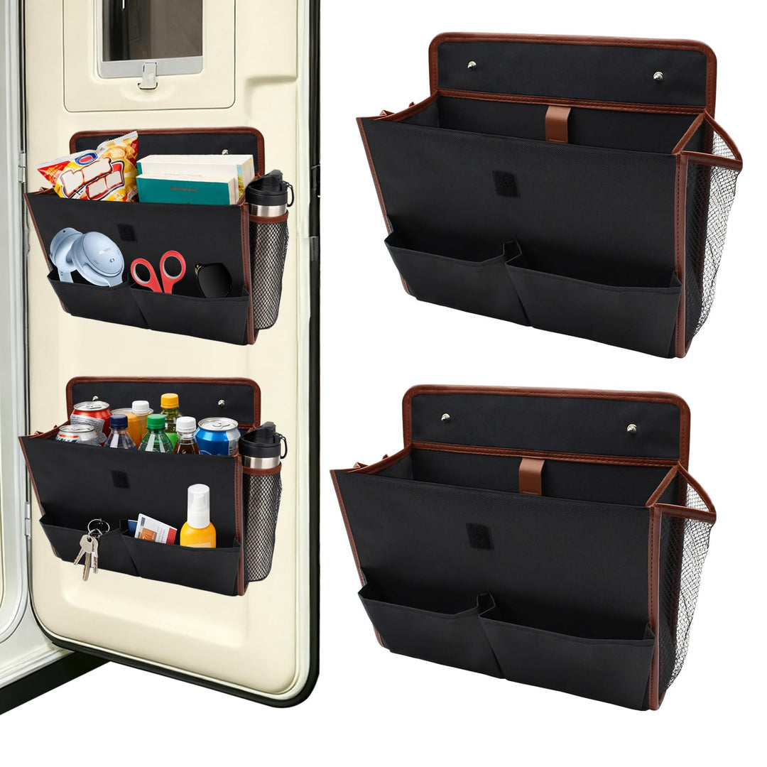 2 Stück Tür Organizer, Wohnmobil Organizer – Tragbarer und Faltbarer Aufbewahrungsorganizer für Camp