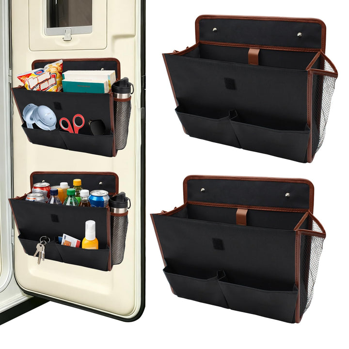 2 Stück Tür Organizer, Wohnmobil Organizer – Tragbarer und Faltbarer Aufbewahrungsorganizer für Camp