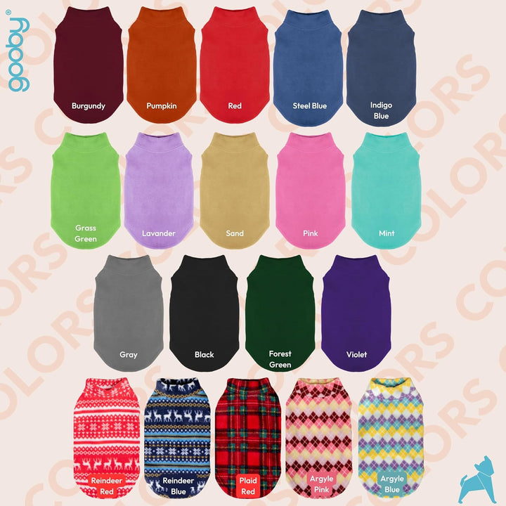 Gooby Hundepullover aus Stretch-Fleece, Schwarz, Grösse 4XL, Warmer Pullover für kleine Hunde und Ju