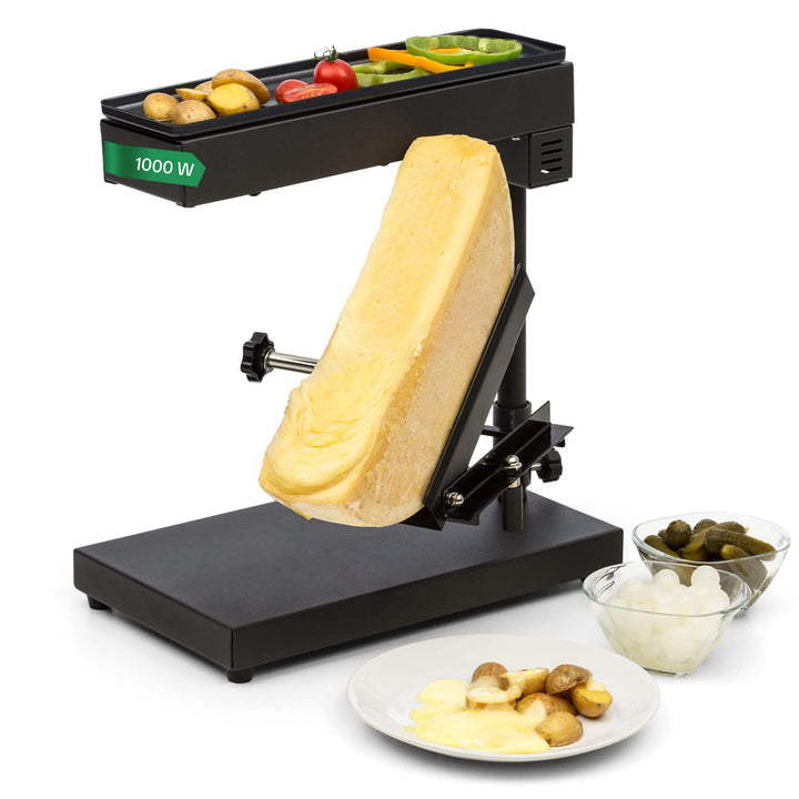 Klarstein Appenzell Peak - Raclette mit Grill, Käseschmelzer, traditionelles Käseschmelzen, Käse-Rac