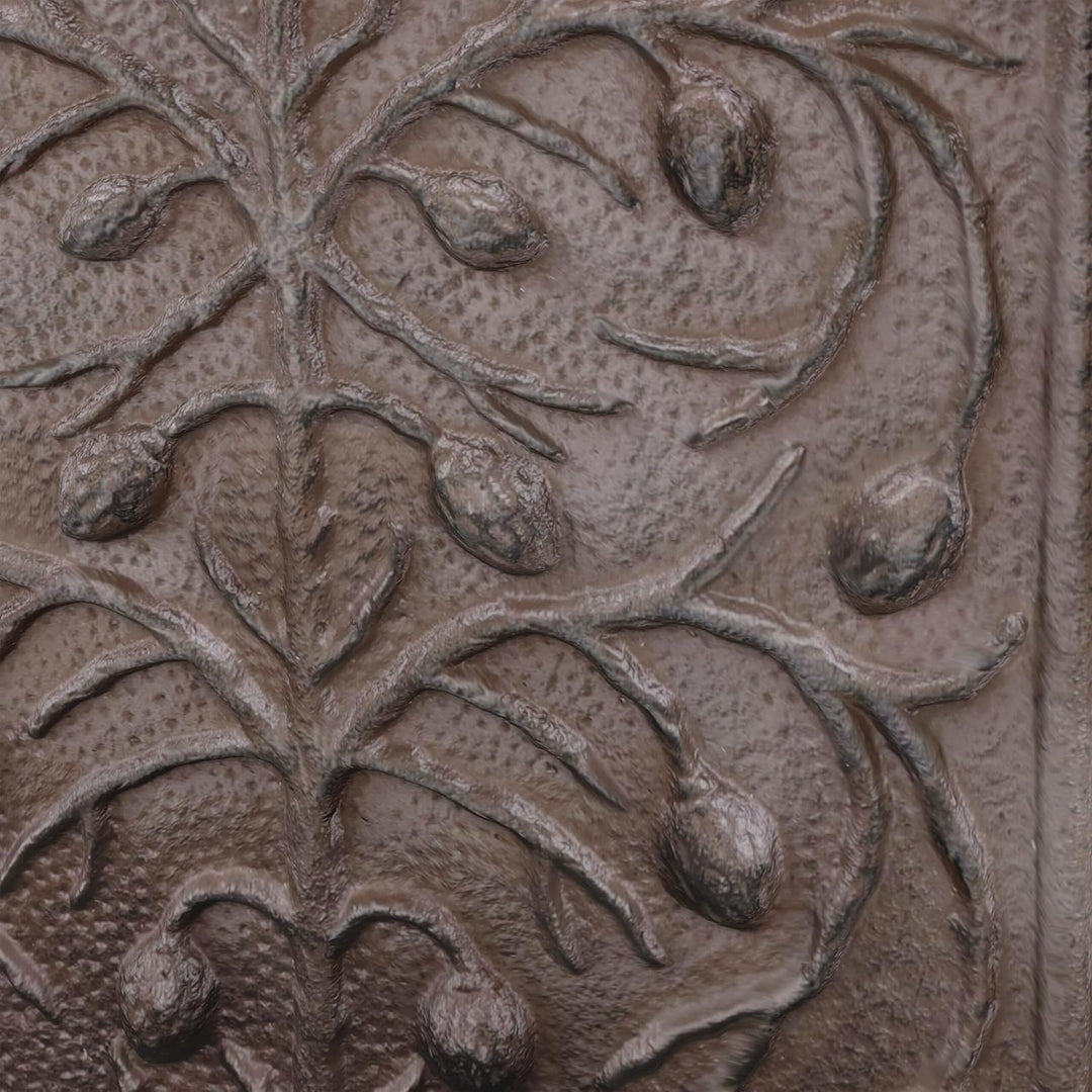 Relaxdays Wandbrunnen, mit Wasserhahn, Waschbecken Garten, Gusseisen, HxBxT: 40 x 24 x 15 cm, antike