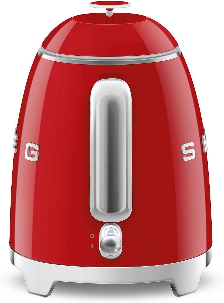 Smeg KLF05RDEU Mini Wasserkocher Rot 0.8 Liter Rot, 0.8 Liter Rot