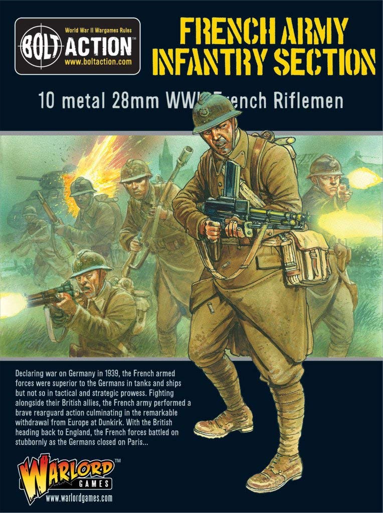 French Army: Infantry Section, 28mm Bolt Action Wargaming Miniatures