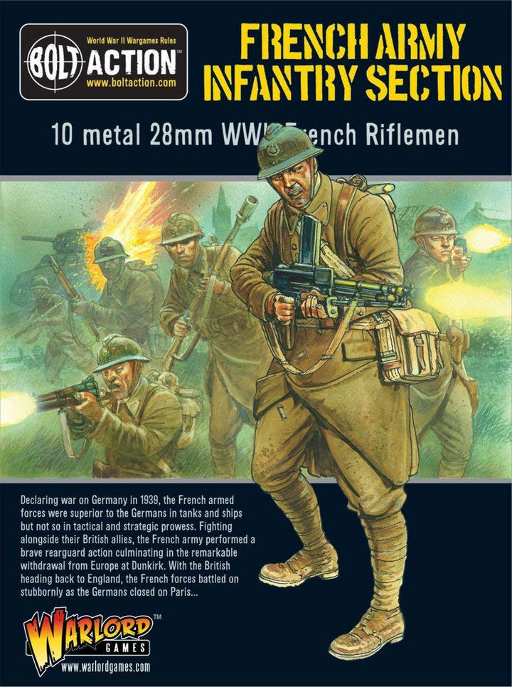 French Army: Infantry Section, 28mm Bolt Action Wargaming Miniatures