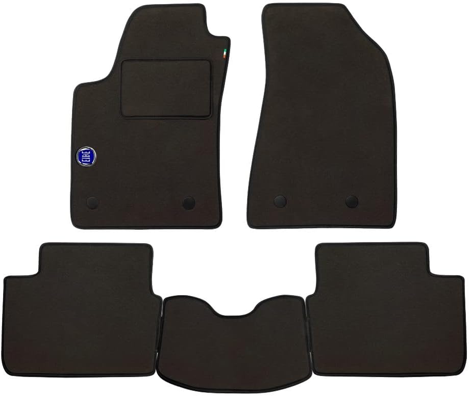 Fussmatten Set für Volvo XC60 Baujahr 2008 bis 2017 aus hochwertigem Teppich mit Fersenpolster, Farb