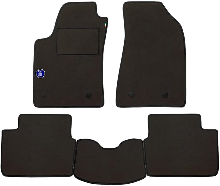 Fussmatten Set für Volvo XC60 Baujahr 2008 bis 2017 aus hochwertigem Teppich mit Fersenpolster, Farb