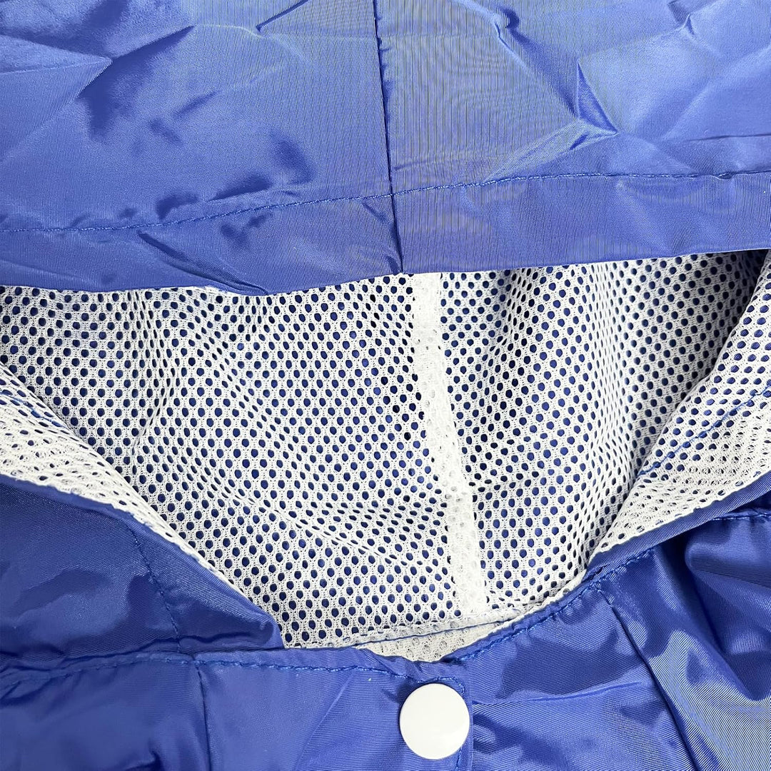 Regenmantel für Hunde Mit Kapuze - Verstellbar, für Unterschiedliche Grössen und Formen (Blau)