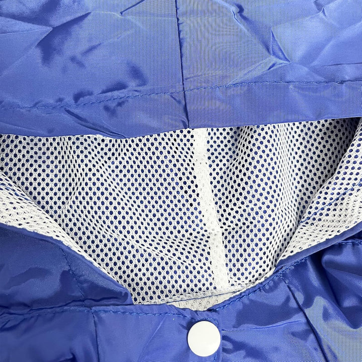 Regenmantel für Hunde Mit Kapuze - Verstellbar, für Unterschiedliche Grössen und Formen (Blau)
