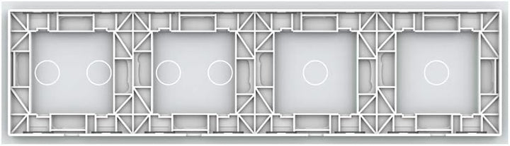 LIVOLO Nur Glasblende für Lichtschalter 4 Fach VL-C7-C1/C1/C2/C2-11 Weiss