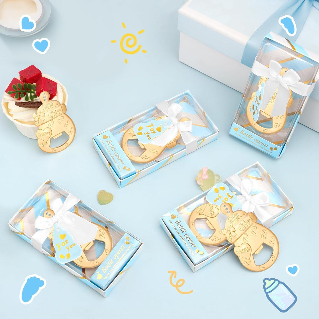 24 Stück Baby-Flaschenöffner Gastgeschenke Babyparty Gastgeschenke Baby Boy Shower Geschenke Dekorat