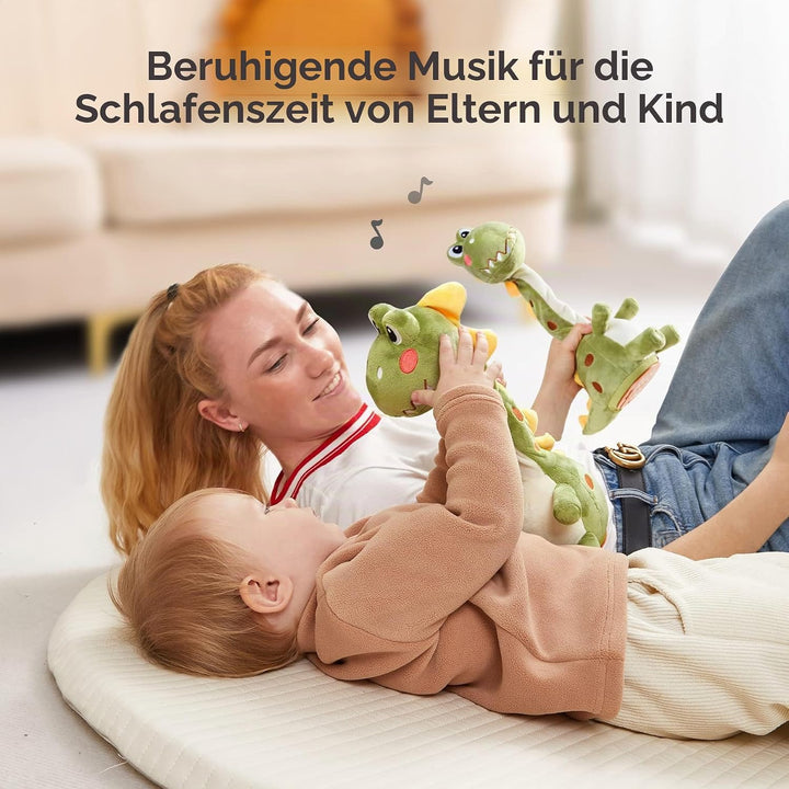 TUMAMA KIDS Sprechender Dinosaurier Spielzeug, Elektronische Dinosaurier Spielzeug Nachsprechen, Tan