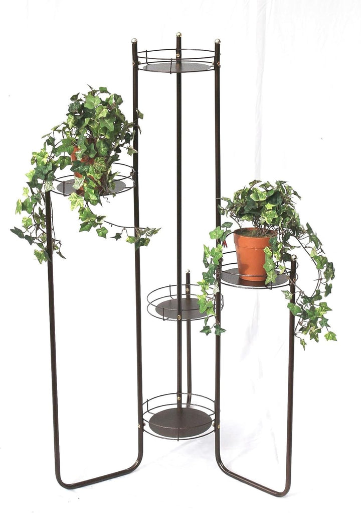 DanDiBo Blumentreppe Metall 102 cm Blumenständer mit 5 Ablagen Art.4A Blumenregal Blumensäule Pflanz