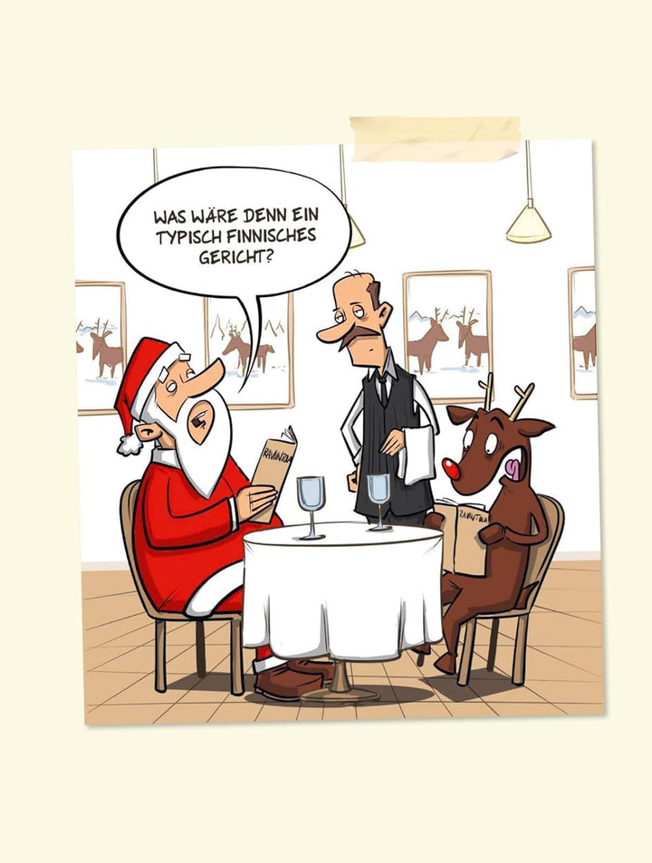 Fieser Advent: Adventskalender mit schwarzem Humor | Adventskalenderbuch mit Seiten zum Auftrennen (