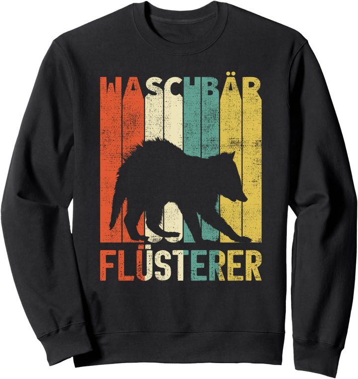 Retro Waschbär Flüsterer Vintage Tiere Geschenke Sweatshirt