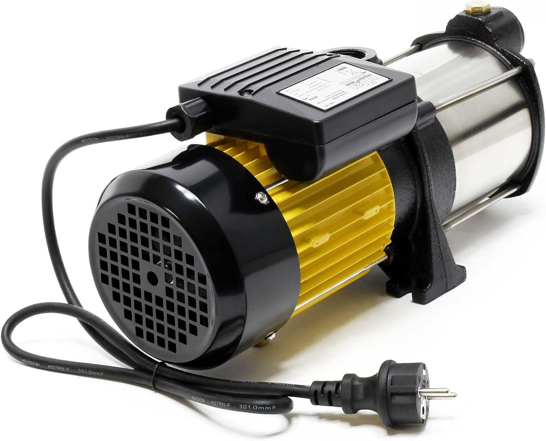 Wiltec Mehrstufige Kreiselpumpe 6000l/h 550W Förderhöhe 35m, Ansaughöhe 9m, 2850U/min, Wasserpumpe f