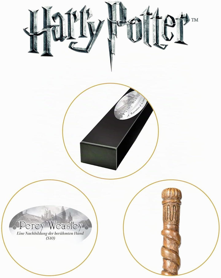 The Noble Collection - Percy Weasley Character Wand - 16in (40cm) Wizarding World Wand with Name Tag