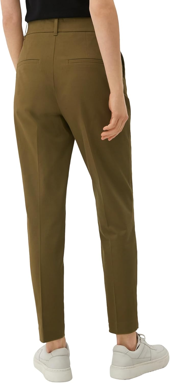 s.Oliver Damen Hosen 7/8, Regular Fit 36 Grün, 36 Grün