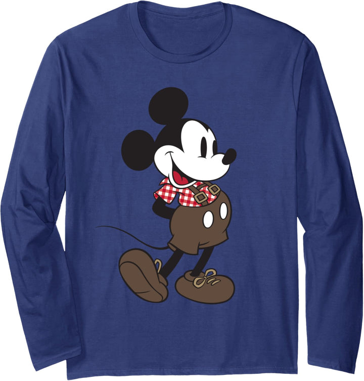 Disney Micky Maus Lederhose Oktoberfest Langarmshirt