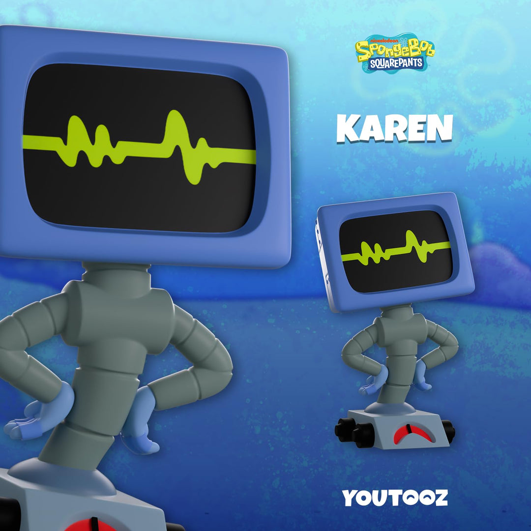 Youtooz Karen Plankton Vinyl-Figur, 12,4 cm Spongebob Schwammkopf Sammlerstück, Mark III Surplus W.I