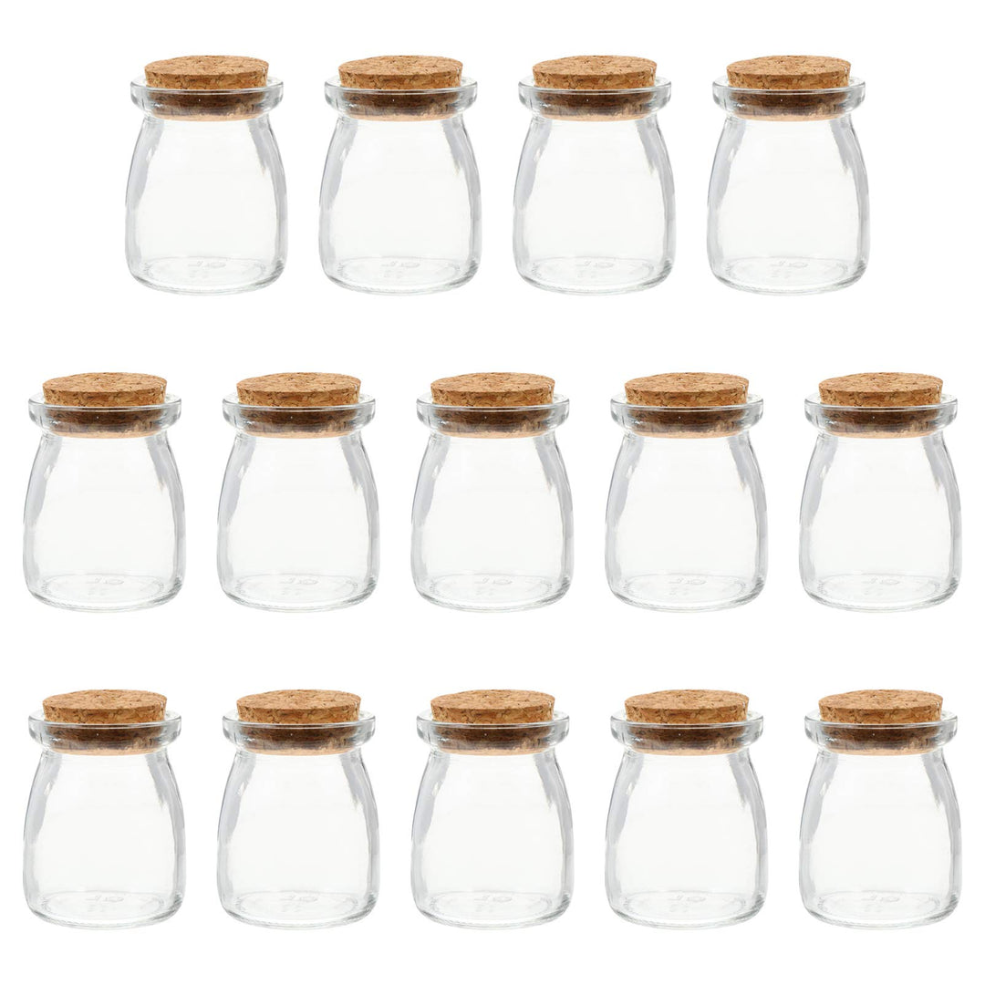 Cabilock 1 Satz 16 Stück Kork-wunschflasche Süssigkeiten Dekorative Gläser Milchspenderflasche Trans