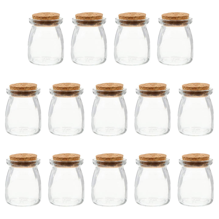 Cabilock 1 Satz 16 Stück Kork-wunschflasche Süssigkeiten Dekorative Gläser Milchspenderflasche Trans