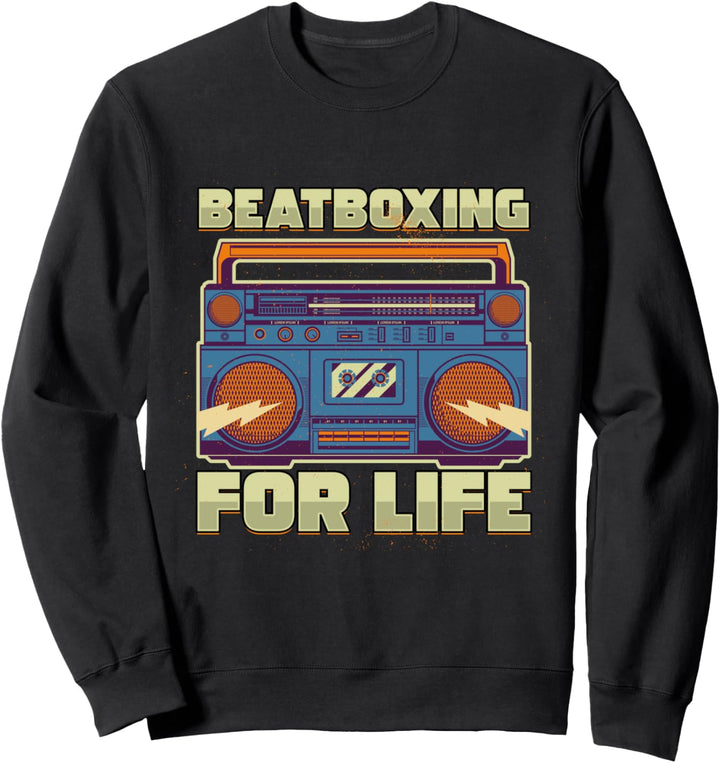 Beatbox Rap Sänger Hiphop Ghetto Künstler Cooler Beatboxer Sweatshirt