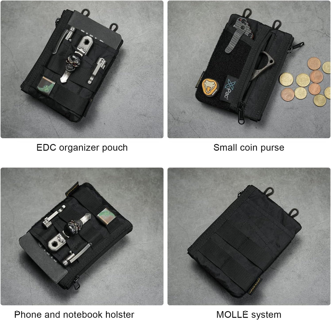 VIPERADE VE16 EDC Pouch Klein EDC Organizer Werkzeugtasche mit 7 Taschen,EDC Organizer Tasche für He